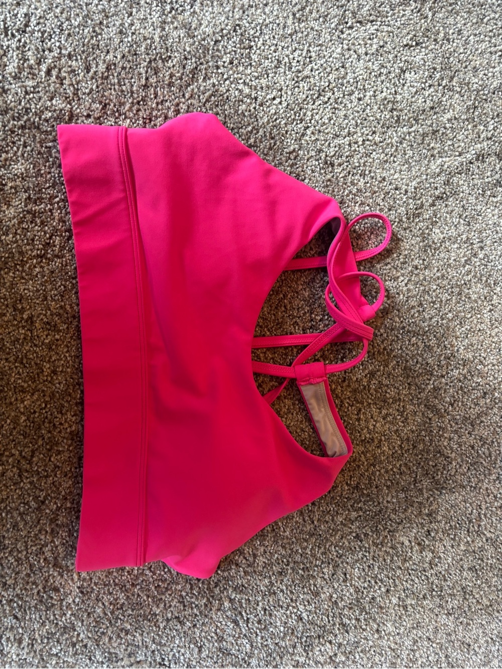 ZYIA Hot Pink Strappy Sports Bra